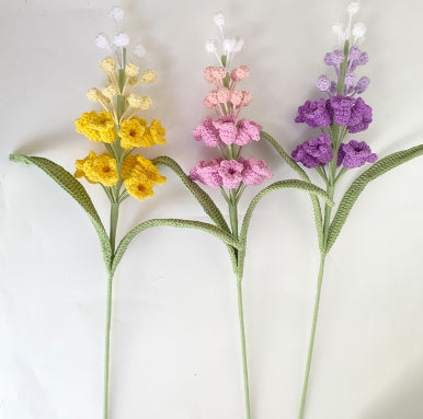 Ramo de Jacinto de Uva Tejido a Mano - Flores Artificiales Acabadas - Image 15