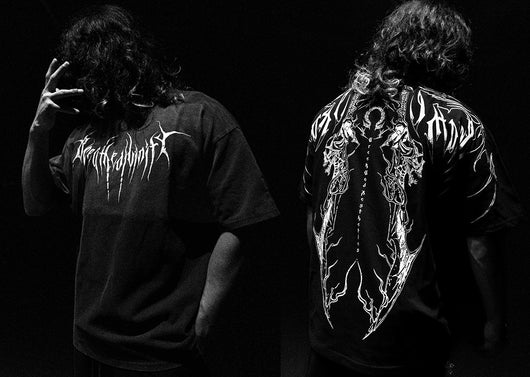 Playera Holgada de Algodón Talla Grande Estilo Oscuro - Image 6