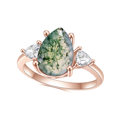 Anillo de Plata 925 con Ágata de Plantas Acuáticas - Image 12