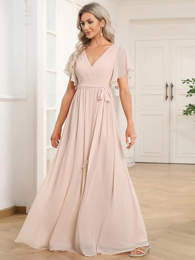 Vestido de Noche Mesh Unicolor Elegante - Image 20