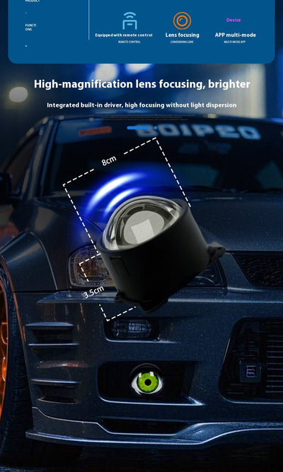 Faro LED Ojo de Demonio Hawkeye - Luz Multimodal para Auto y Moto - Image 9