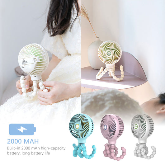 Ventilador Portátil Plegable con Carga USB - Mini Abanico para Cochecito y Hogar - Image 14