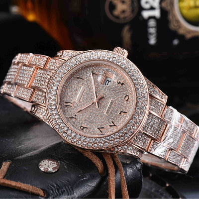 Reloj de Cuarzo Acero Inoxidable con Cristales Completos para Hombre