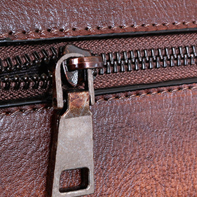 Bolso Bandolera Retro de Cuero Genuino - Diseño Vintage Portátil - Image 12