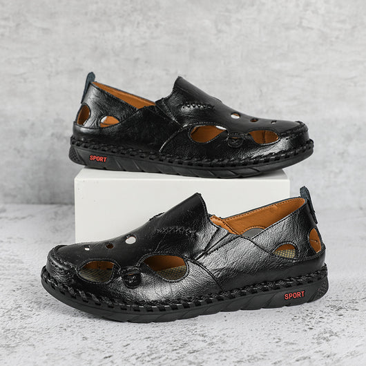 Sandalias de Cuero Hueco para Playa y Exterior - Image 8