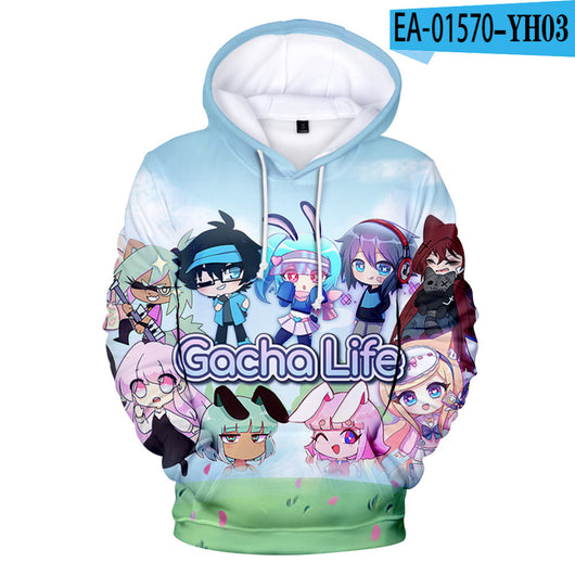Sudadera con Capucha Estampado 3D Colorido para Adultos y Niños - Image 10