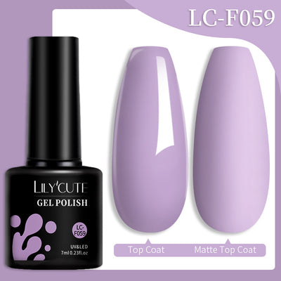 Set de Pegamento para Uñas con Brillo de Color Sólido - Image 94