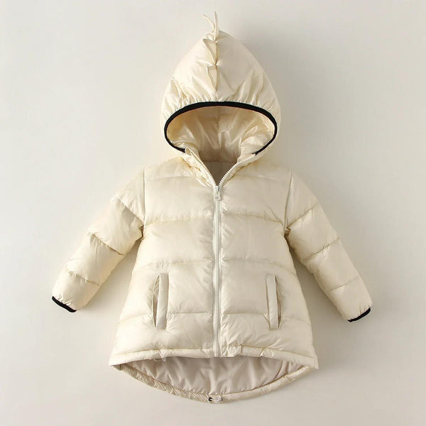 Chaqueta Acolchada Impermeable para Niños - Colores Sólidos