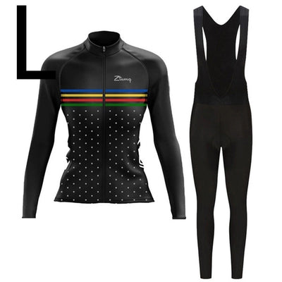 Conjunto Ciclista de Manga Larga con Culotte: Jersey y Pantalón Acolchado para Ciclismo y Trail - Image 26