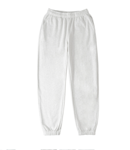 Pantalones Casuales de Algodón Terry Pesado para Hombre