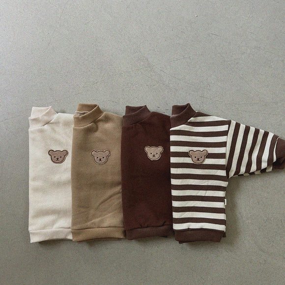 Suéter de Terciopelo para Bebé - Cuello Redondo Cálido