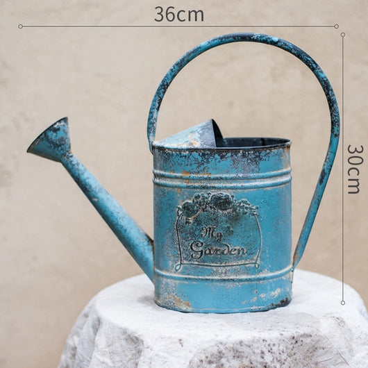 Macetero Vintage de Hierro Oxidado - Image 7