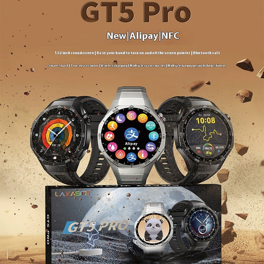 Reloj Inteligente GT5Pro con Llamadas Bluetooth y Monitoreo de Salud