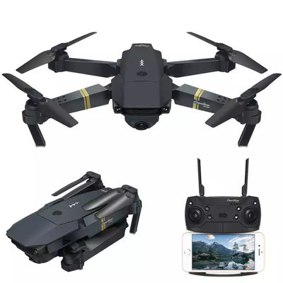 Dron Plegable E58 con Transmisión WiFi y Control Remoto de 4 Ejes
