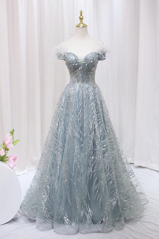 Vestido de Noche Plata Asimétrico Elegante para Mujer - Image 8