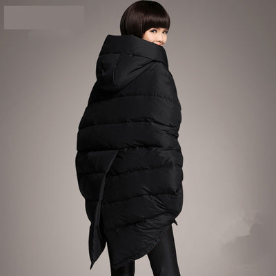 Capa Abrigo Hoodie Suelta con Bolsillos para Mujer - Image 3