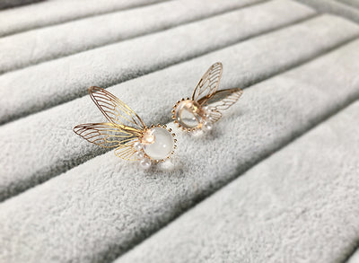 Aretes de Plata 925 con Diseño de Pluma Dorada - Image 6