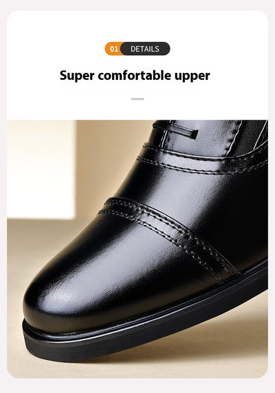 Zapatos de Cuero Formales Puntiagudos para Hombre - Estilo Ejecutivo Británico - Image 11