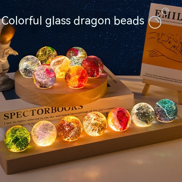 Esfera de Cristal Luminosa con Esmalte Colorido Creativo
