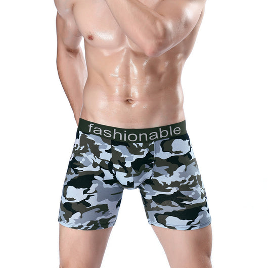 Boxers Largos de Algodón con Estampado Camuflaje para Hombre - Image 5