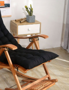 Silla Mecedora de Ratán para Todas las Estaciones con Cojín de Asiento - Image 7