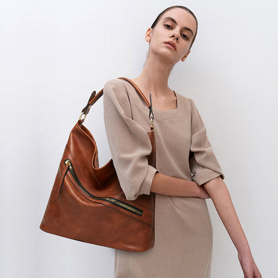 Bolso Bandolera de Cuero Estilo Europeo Asimétrico - Image 13