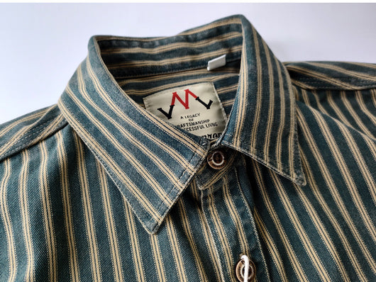 Camisa Casual de Algodón Vintage con Lavado Pesado para Hombre - Image 18