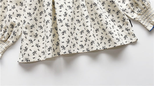 Blusa Vaquera Bebé Cuello de Encaje Floral Manga Larga - Image 5
