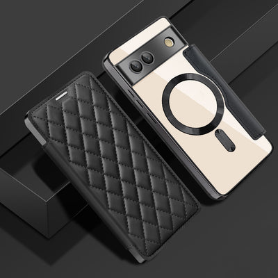 Funda Magnética de Cuero para Celular Estilo Ejecutivo