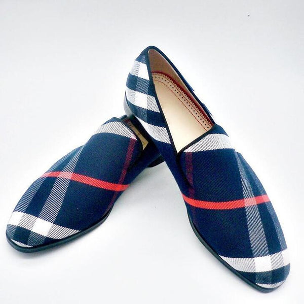 Zapatos Casuales a Cuadros para Hombre - Estilo Moderno