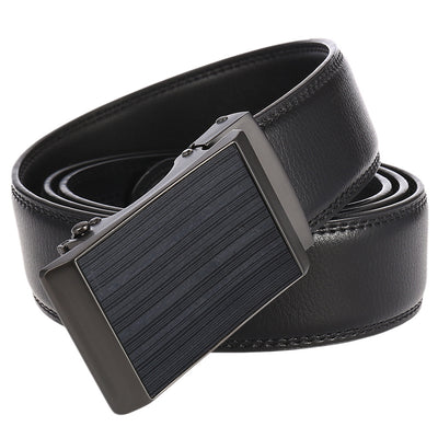 Cinturón de Cuero Genuino con Hebilla Automática para Hombre - Estilo Ejecutivo - Image 12