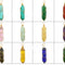 Collar Colgante de Cristal Hexagonal Envuelto a Mano con Piedra Natural