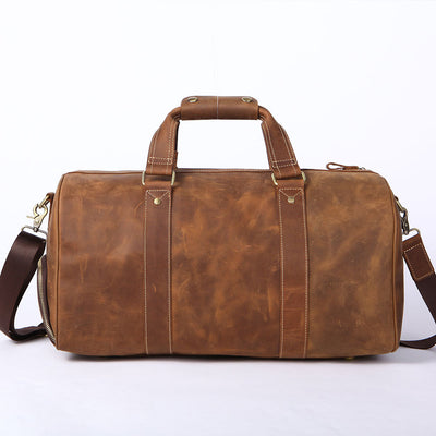 Bolsa de Viaje Vintage en Cuero Crazy Horse para Hombre - Image 5