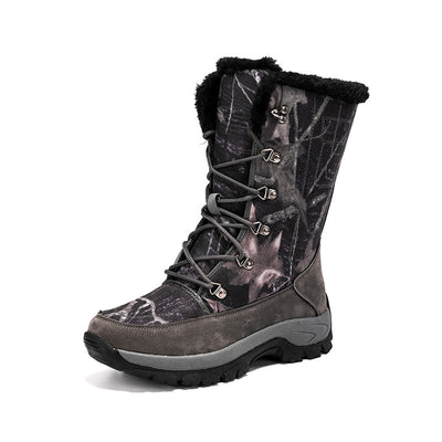 Botas de Invierno Acolchadas de Algodón Grueso con Forro Térmico