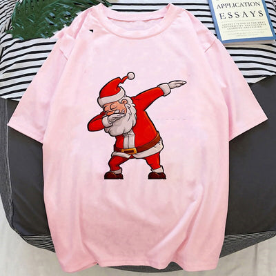 Playera Navideña con Estampado de Papá Noel y Reno - Image 39