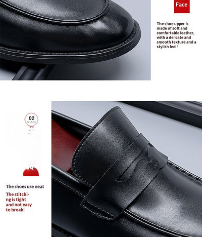 Zapatos de Cuero Minimalistas Estilo Británico para Hombre - Casuales y Formales - Image 16