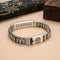 Pulsera de Plata Pura Retro Tai para Hombre