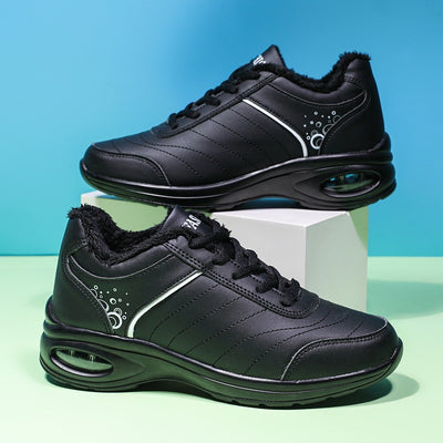 Zapatillas Deportivas para Mujer de Cuero con Suela Gruesa y Transpirabilidad - Image 4