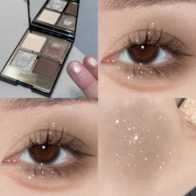 Paleta de Sombras Eyeshadow 4 Colores Tierra Ahumado Mate - Image 9