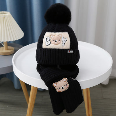 Gorro y Bufanda Tejida para Bebé - Conjunto Osito Calientito - Image 38