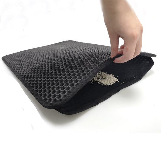 Tapete Doble Capa Lavable para Arena de Gatos y Perros
