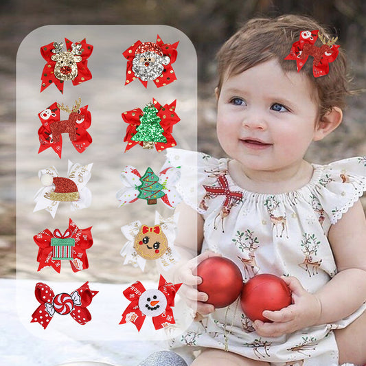 Broche de Lazo Navideño para Niñas