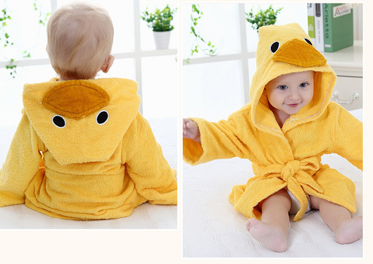 Bata de Baño Infantil con Capucha - Toalla Modelo Animales Lindos en Algodón - Image 27