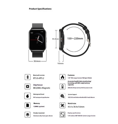 Reloj Inteligente Ultrafino con Llamadas Bluetooth y Monitor de Oxígeno - Image 13