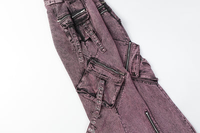 Pantalón Casual Recto con Múltiples Bolsillos y Cierre - Image 32