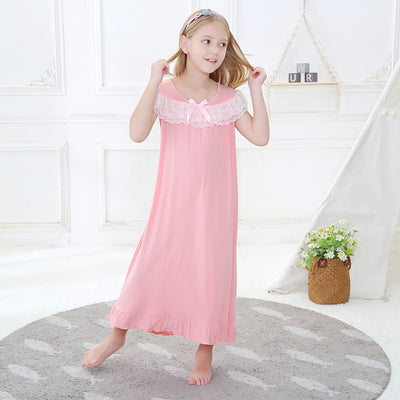 Vestido Blanco de Algodón para Niña con Bordado Computarizado - Image 6