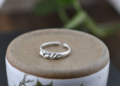 Anillo de Plata S925 Loto Vintage Artesanal - Image 9