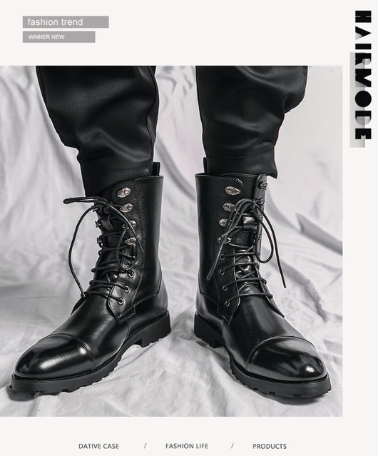 Botines Denim Locomotora con Cordones Otoño Invierno Negro - Image 21