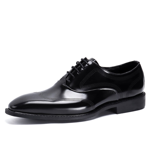 Zapatos de Cuero Británicos para Hombre - Elegancia Formal y Casual