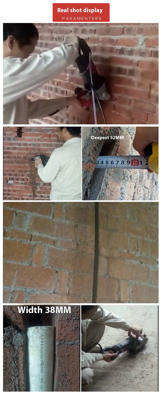 Máquina Ranuadora 160 Moldeado Único Corte de Pared Eléctrica sin Polvo - Image 9